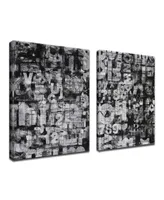 Ready2HangArt, 'Street Smart I/Ii' 2 Piece Abstract Canvas Wall Art Set