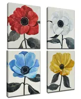 Ready2HangArt, 'Graceful Poppy I-iv' 4 Piece Canvas Wall Art