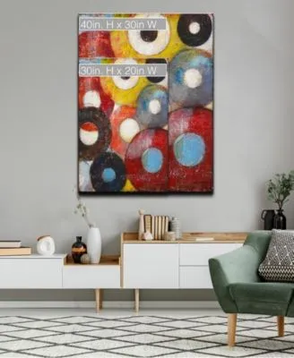Ready2hangart Color Wheels I Colorful Abstract Canvas Wall Art Collection