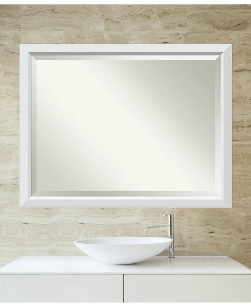 Amanti Art Blanco 44x34 Bathroom Mirror