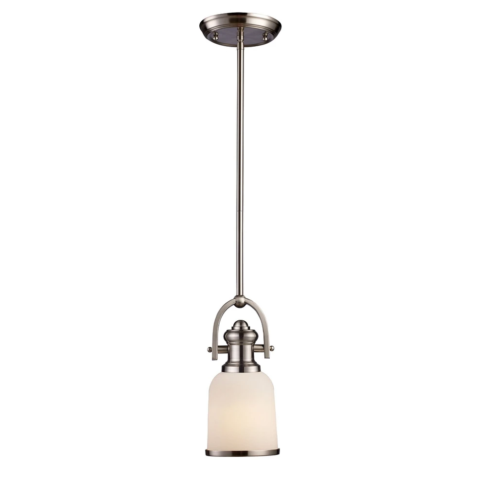 Elk Lighting Brooksdale Pendant in Satin Nickel