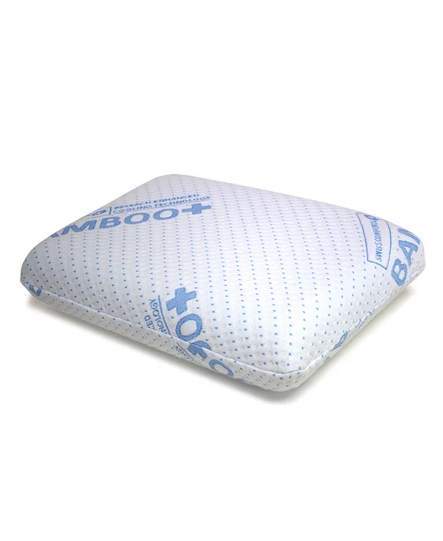 Swiss Comforts Memory Foam Pillows Cooling Gel - Extra Hard Flat