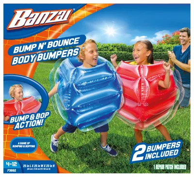 Banzai Kids Bump N Bounce Body Bumpers 2 Bumpers Included