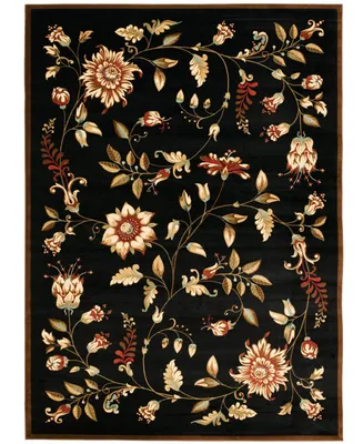 Safavieh Lyndhurst LNH552-9091 Black/Multi 5'3" X 7'6" Area Rug