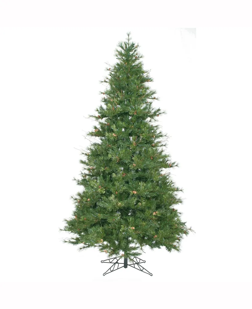 Vickerman 9 ft Mixed Country Pine Slim Artificial Christmas Tree Unlit