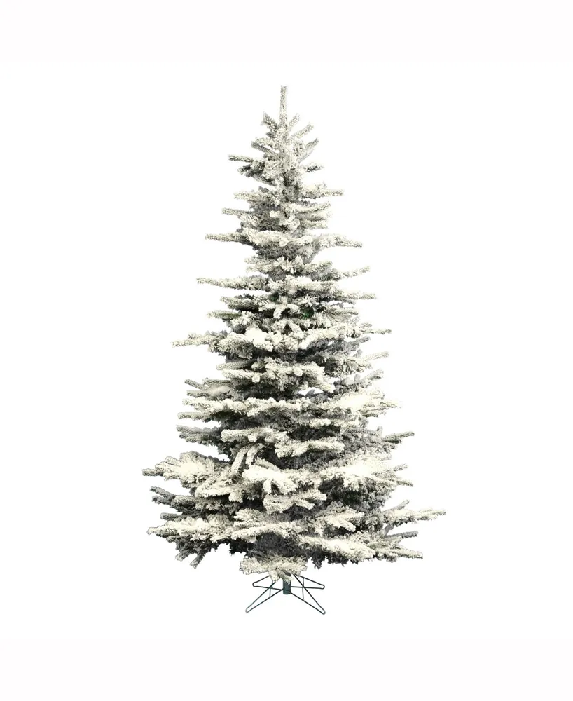 Vickerman 7.5 ft Flocked Sierra Fir Artificial Christmas Tree Unlit