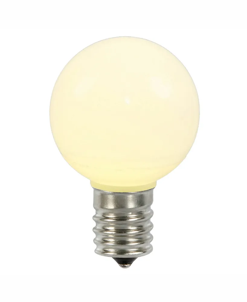 Vickerman Warm White Ceramic G50 Led Replacement Bulb, 5 Per Bag