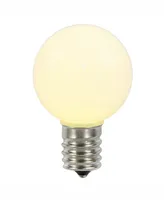 Vickerman Warm White Ceramic G50 Led Replacement Bulb, 5 Per Bag