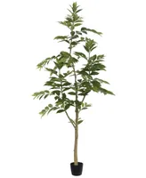 Vickerman 7' Potted Artificial Nandina Tree