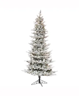 9' X 51" Flocked Kiana Artificial Christmas Tree