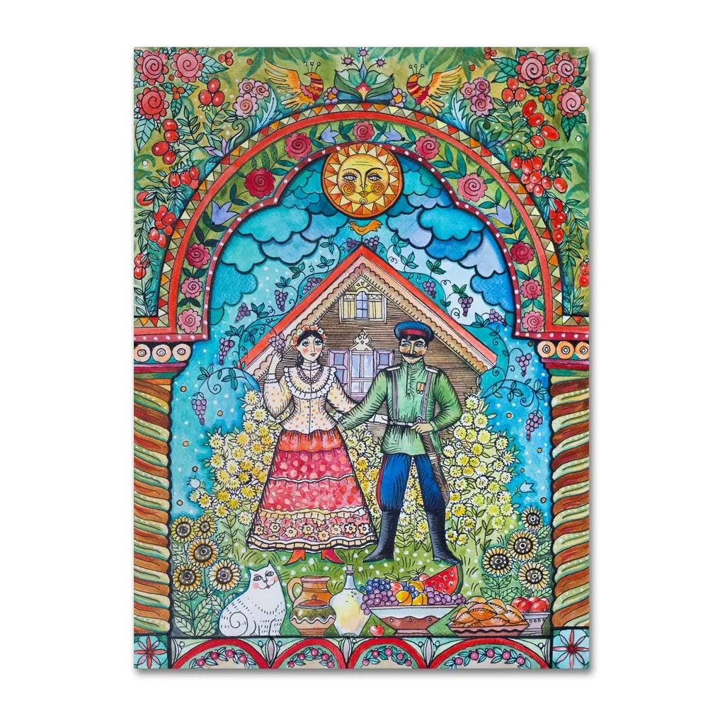 Oxana Ziaka 'Russian Folk' Canvas Art - 32" x 24" x 2"