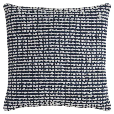Rizzy Home Textured Striped Polyester Filled Decorative Pillow, 20" x 20"