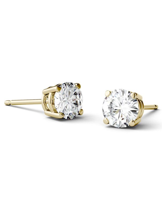 Moissanite Stud Earrings (1 ct. t.w. Diamond Equivalent) 14k White or Yellow Gold