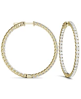 Moissanite Hoop Earrings (5/8 ct. t.w. Diamond Equivalent) in 14k Gold or White Gold