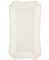 Lenox French Perle Stoneware Hors D'oeuvre Tray