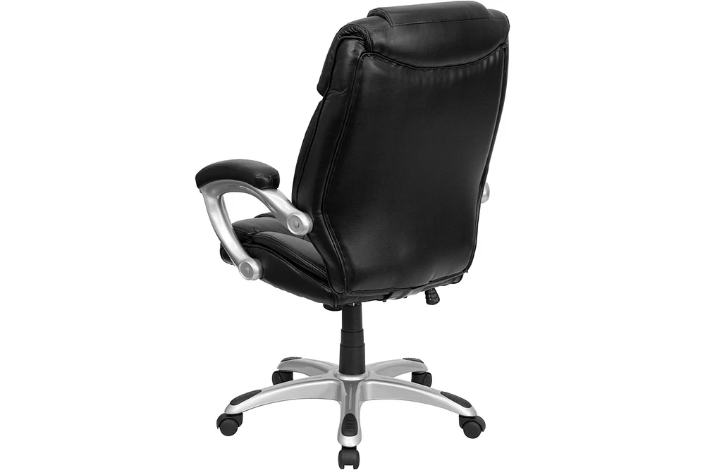 High Back Black Leather Executive Swivel Chair