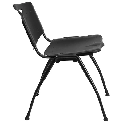 Hercules Series 880 Lb. Capacity Black Plastic Stack Chair