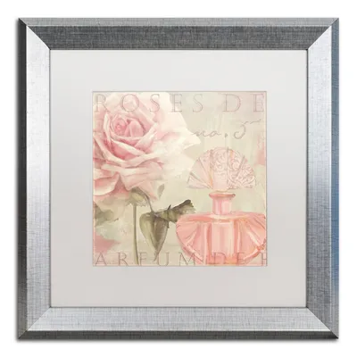 Color Bakery 'Parfum De Roses I' Matted Framed Art, 16" x 16"