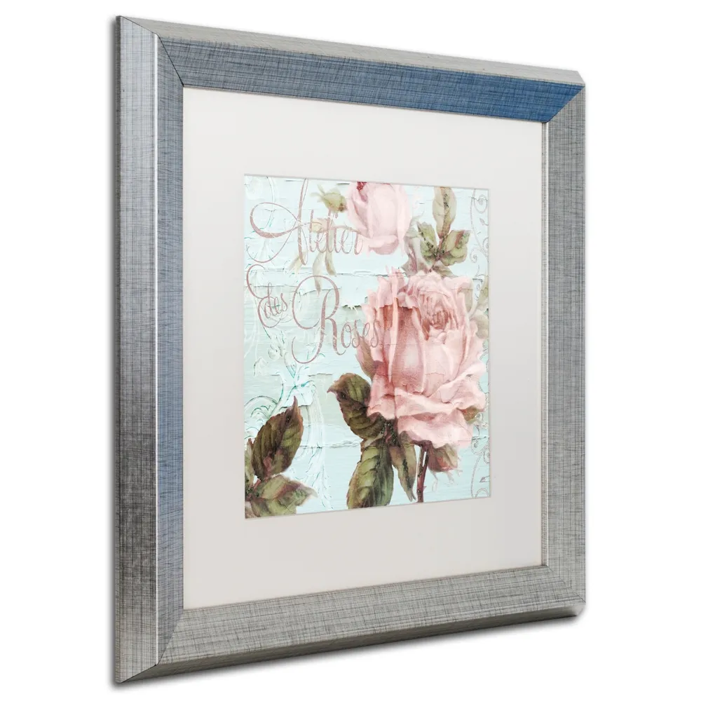 Color Bakery 'Atelier De Roses' Matted Framed Art, 16" x 16"