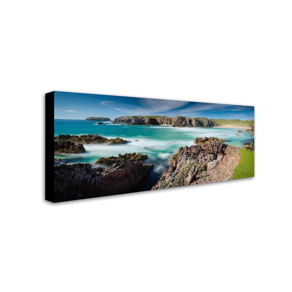 Michael Blanchette Photography 'Coast Of Lewis' Canvas Art, 10" x 24"