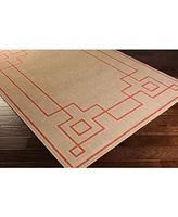 Closeout! Livabliss Alfresco Alf-9633 Rust 6' x 9' Area Rug, Indoor/Outdoor