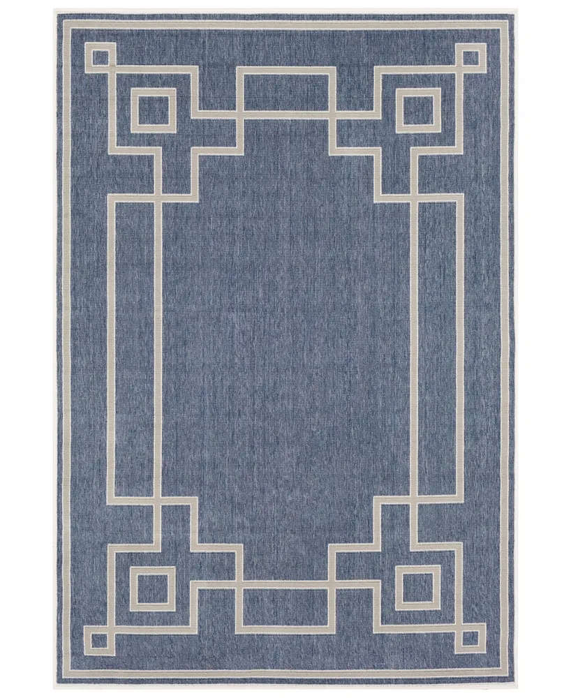 Livabliss Alfresco Alf-9654 Charcoal 2'3" x 4'6" Area Rug, Indoor/Outdoor