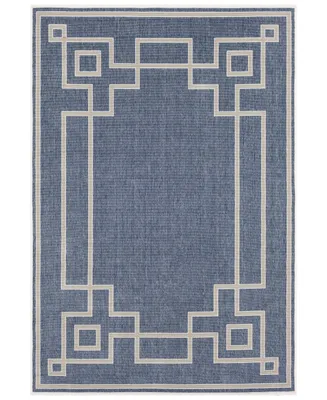 Livabliss Alfresco Alf-9654 Charcoal 2'3" x 4'6" Area Rug, Indoor/Outdoor