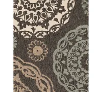 Closeout! Surya Alfresco Alf-9668 Black 2'3" x 4'6" Area Rug, Indoor/Outdoor