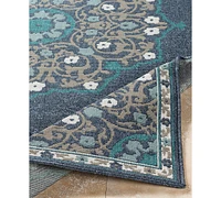 Closeout! Livabliss Alfresco Alf-9678 Charcoal 3' x 5'6" Area Rug, Indoor/Outdoor