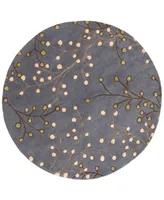 Surya Athena Ath-5125 Navy 6' Round Area Rug