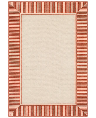 Livabliss Alfresco Alf-9683 Burnt Orange 6' x 9' Area Rug, Indoor/Outdoor