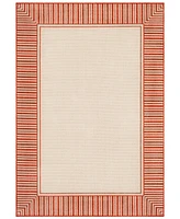 Livabliss Alfresco Alf-9683 Burnt Orange 6' x 9' Area Rug, Indoor/Outdoor