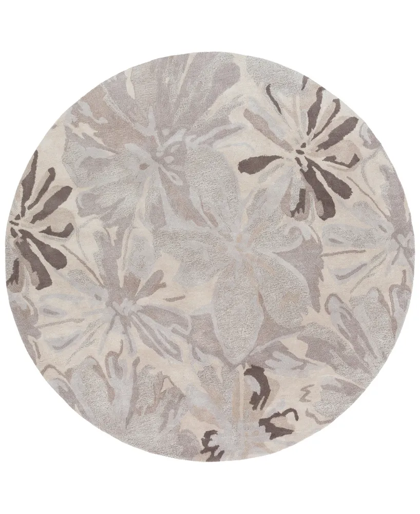 Surya Athena Ath-5135 Taupe 4' Round Area Rug