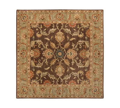 Surya Caesar Cae-1009 Dark Brown 6' Square Area Rug