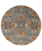 Livabliss Caesar Cae-1052 Medium Gray 4' Round Area Rug