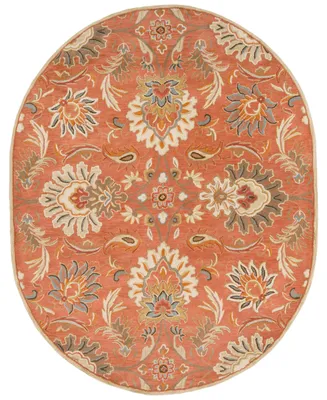 Surya Caesar Cae-1112 Camel 6' x 9' Oval Area Rug