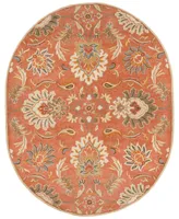 Livabliss Caesar Cae-1112 Camel 6' x 9' Oval Area Rug