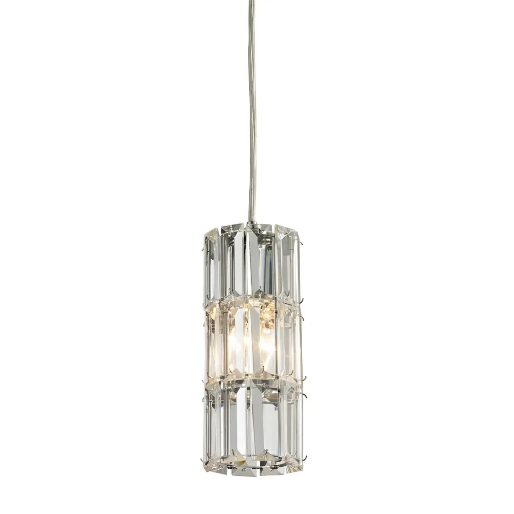 Cynthia Collection 1 light mini pendant in Polished Chrome