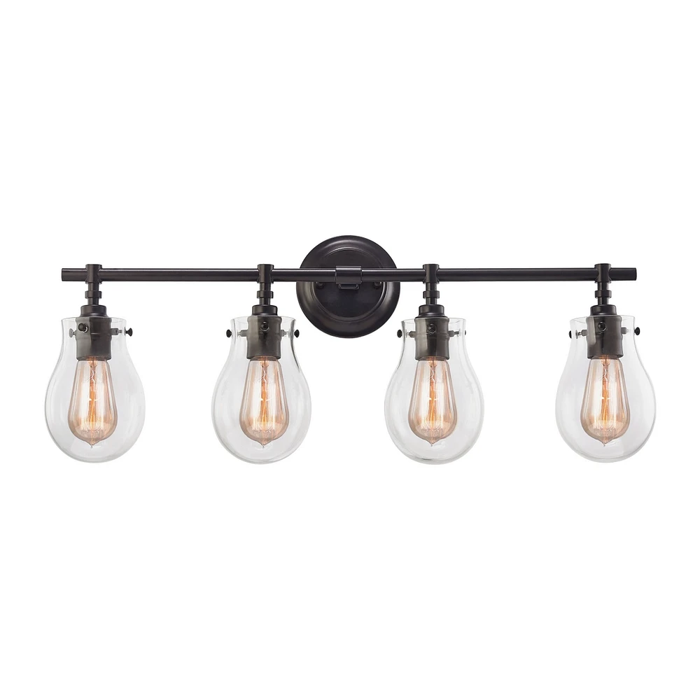 Jaelyn 4 Light Vanity in Oil Rubbed Bronze