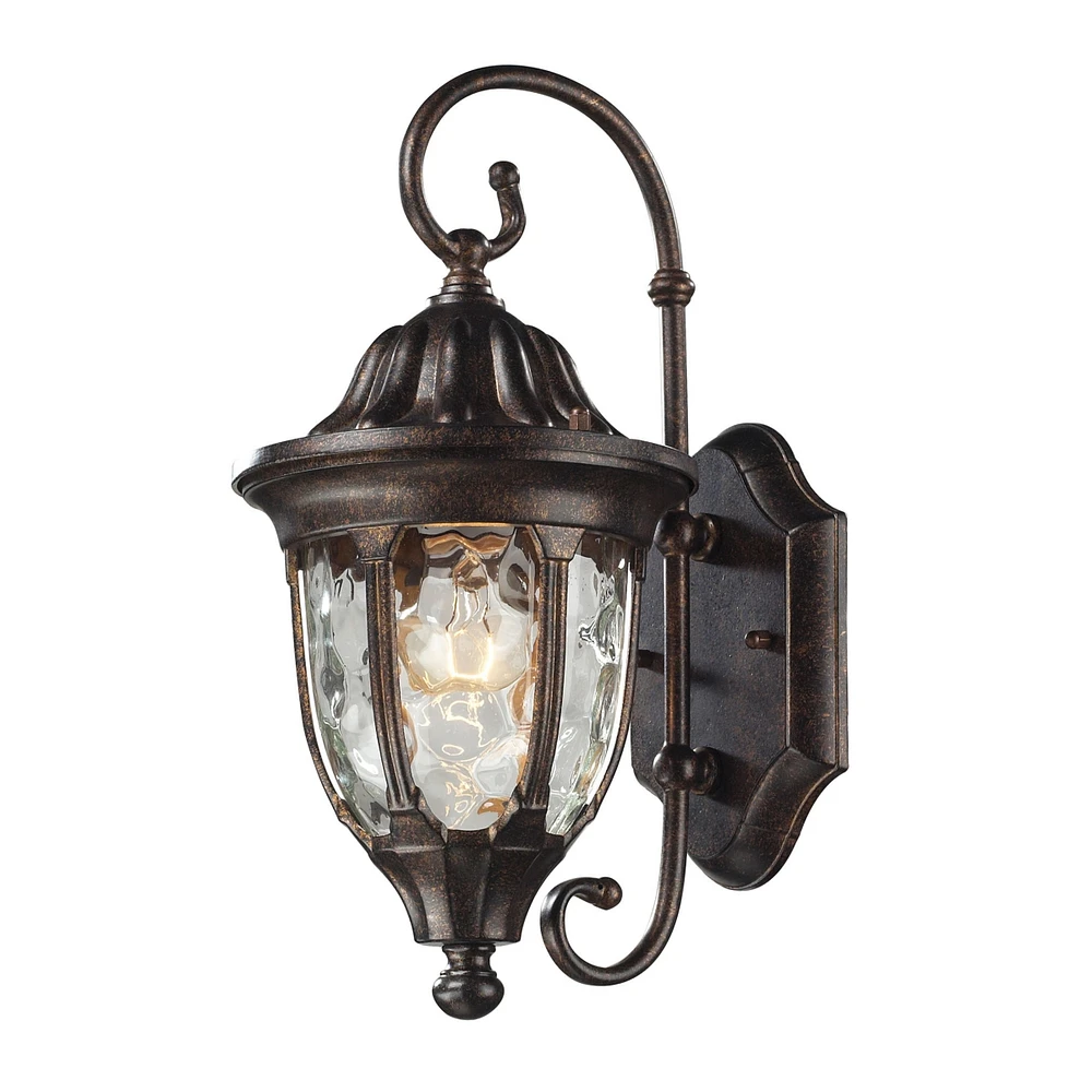 1 light outdoor wall mount in Regal Bronze