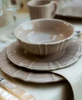 Euro Ceramica Chloe Taupe Dinnerware Collection