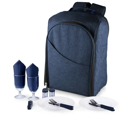 Picnic Time Colorado Picnic Cooler Navy Backpack