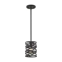 Vorticy 1 Light Pendant in Oil Rubbed Bronze