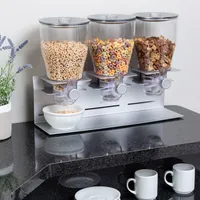 Zevro by Honey Can Do Commercial Plus Triple Canister Cereal Dispenser