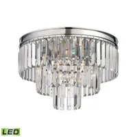 Palacial 3 Light Semi Flush in Polished Chrome