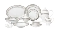 Lorren Home Trends Juliette 57-pc Dinnerware Set, Service for 8