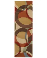 Livabliss Forum Fm-7108 Tan 2'6" x 8' Runner Area Rug