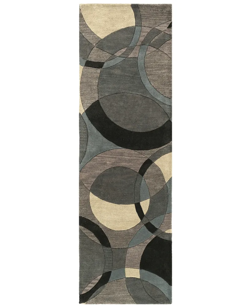 Livabliss Forum Fm-7193 Khaki 3' x 12' Runner Area Rug