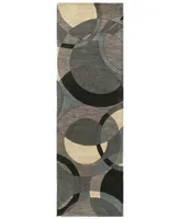 Livabliss Forum Fm-7193 Khaki 3' x 12' Runner Area Rug