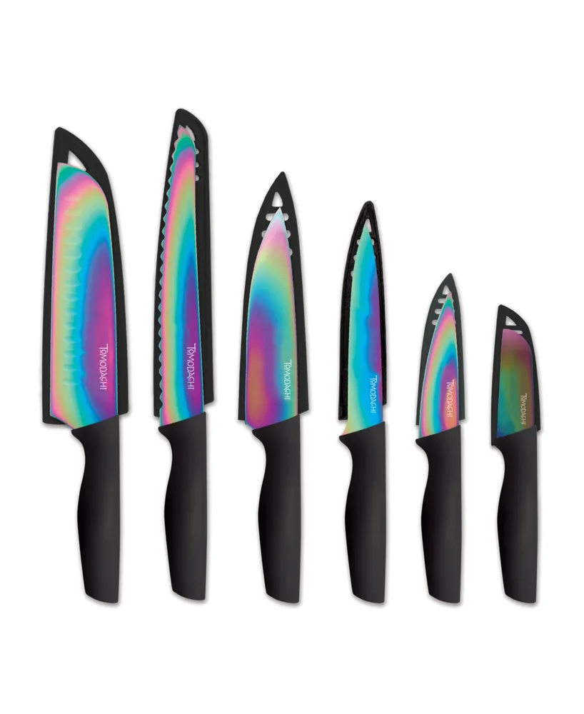 Hampton Forge Tomodachi Raintree Ash 3-Pc. Knife Set with Blade Guards